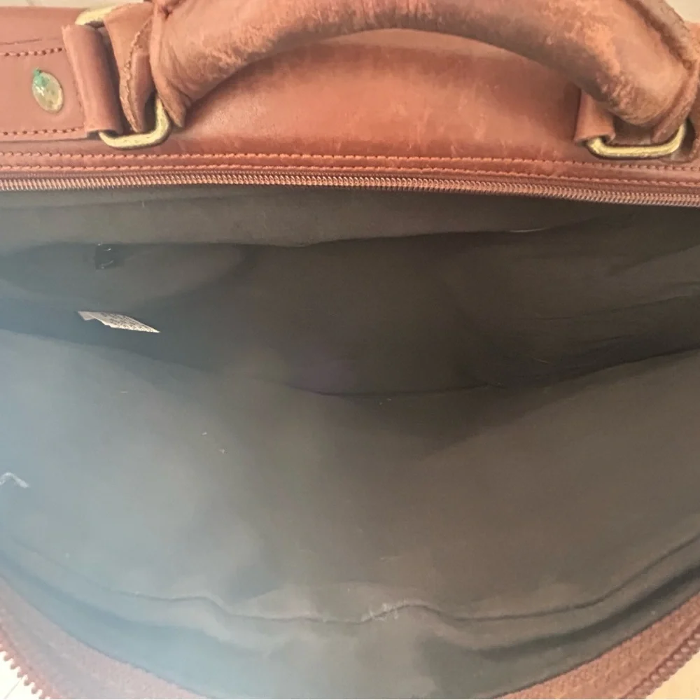 Classic Brown Leather Messenger Bag
